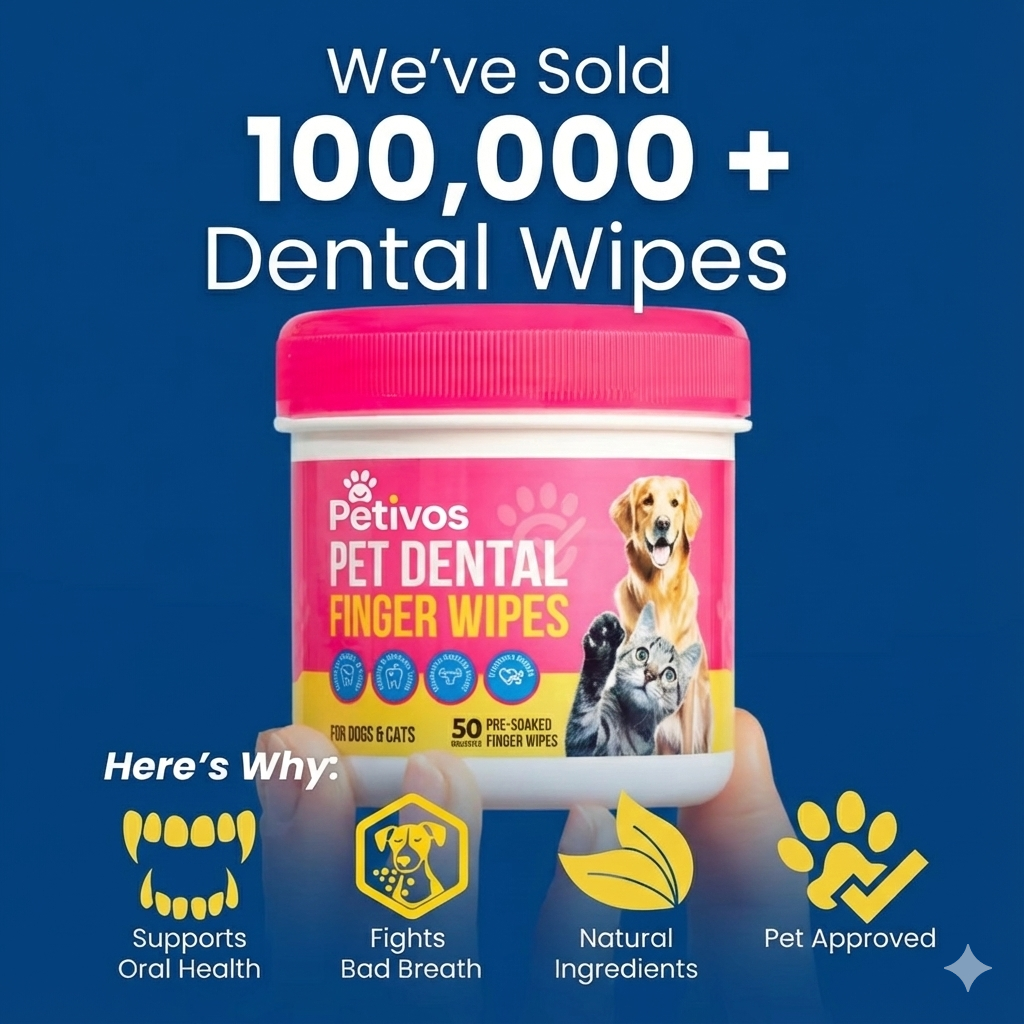 Natural Pet Dental Finger Wipes