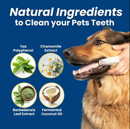 Natural Pet Dental Finger Wipes